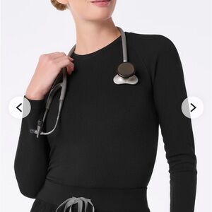 FIGS Waffle Long Sleeve Underscrub Top